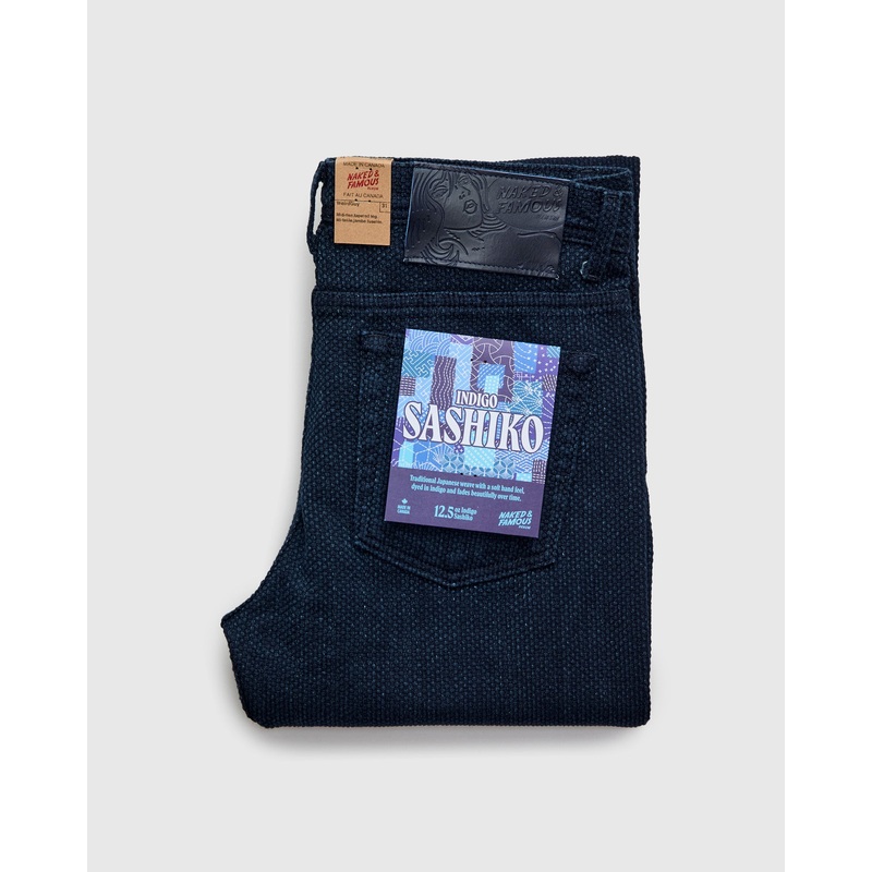 “Indigo Sashiko” 12.5oz Jacquard Denim – Weird Guy Fit