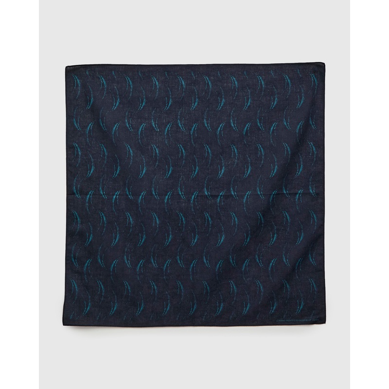“Mebuki” Bandanna in Dark Navy