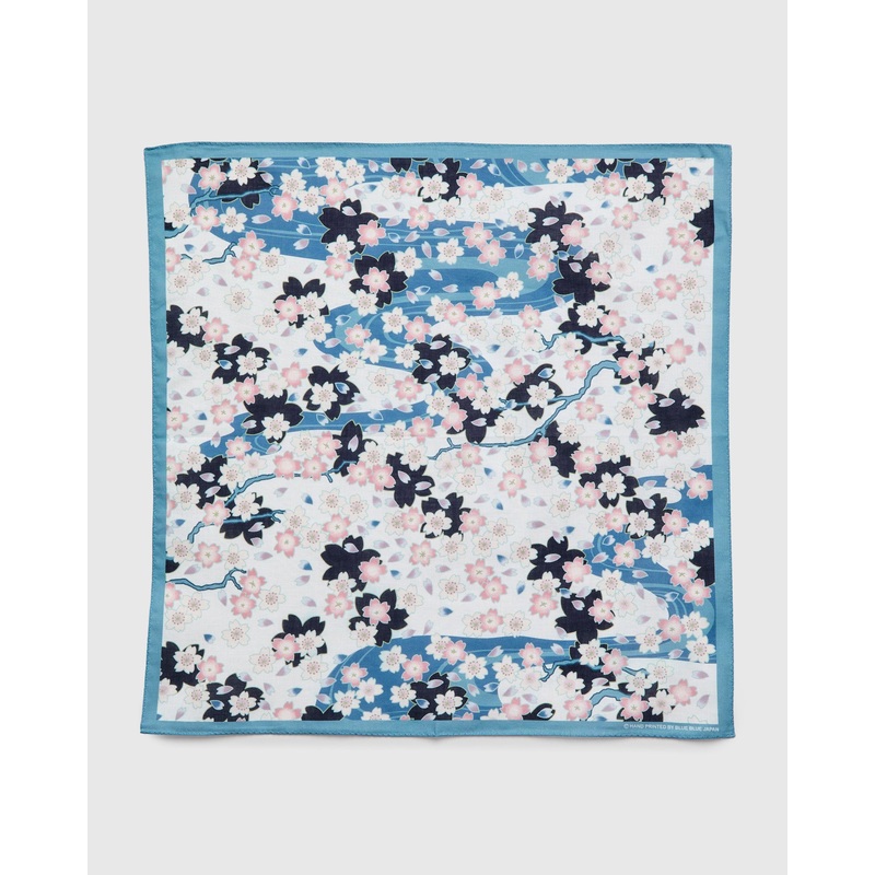 “Nagare-Sakura” Bandanna in White