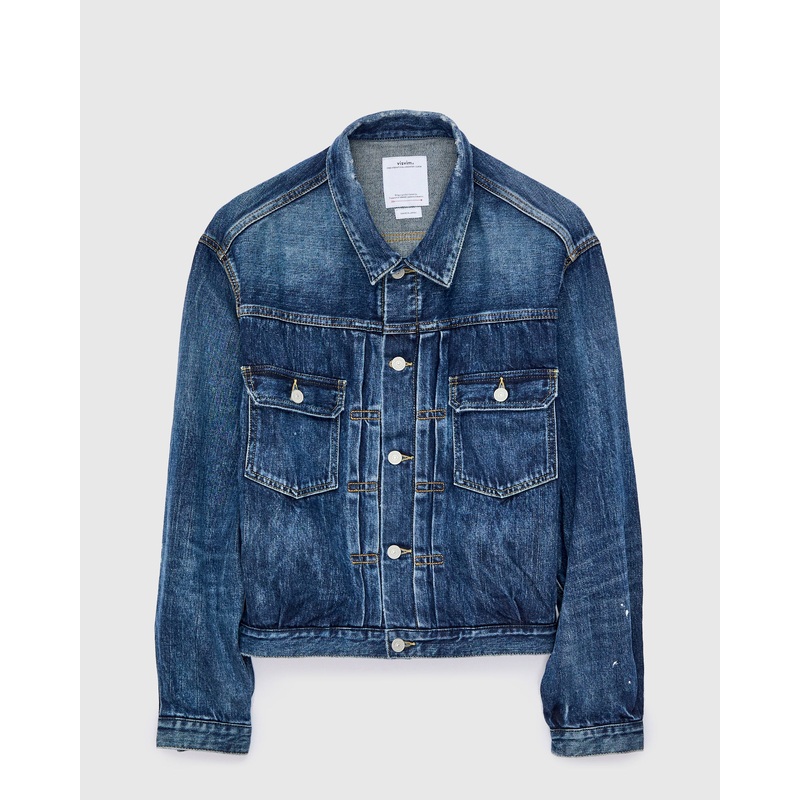 Social Sculpture 101X Damaged Denim JKT in 1010 Washed Indigo