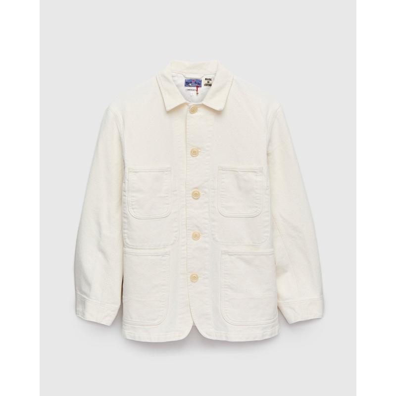 Yukizarashi Sashiko Coverall Jacket in Natural