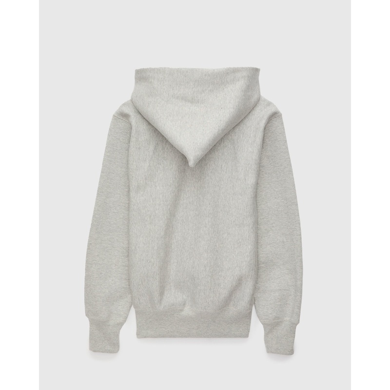 487 Reverse Weave Loopwheel Zip Hoodie in Heather Grey