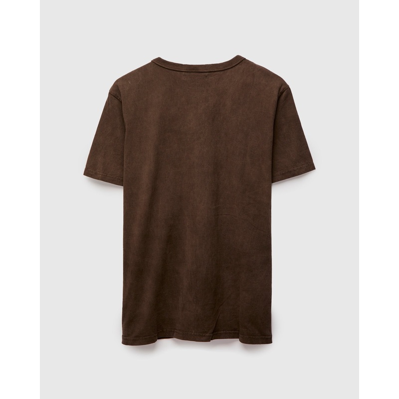 “Amami Dorozome” Shibori T-Shirt in Earth Brown
