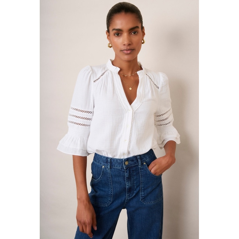 Parker Blouse – White