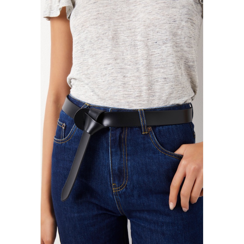 Wrap Leather Belt – Black