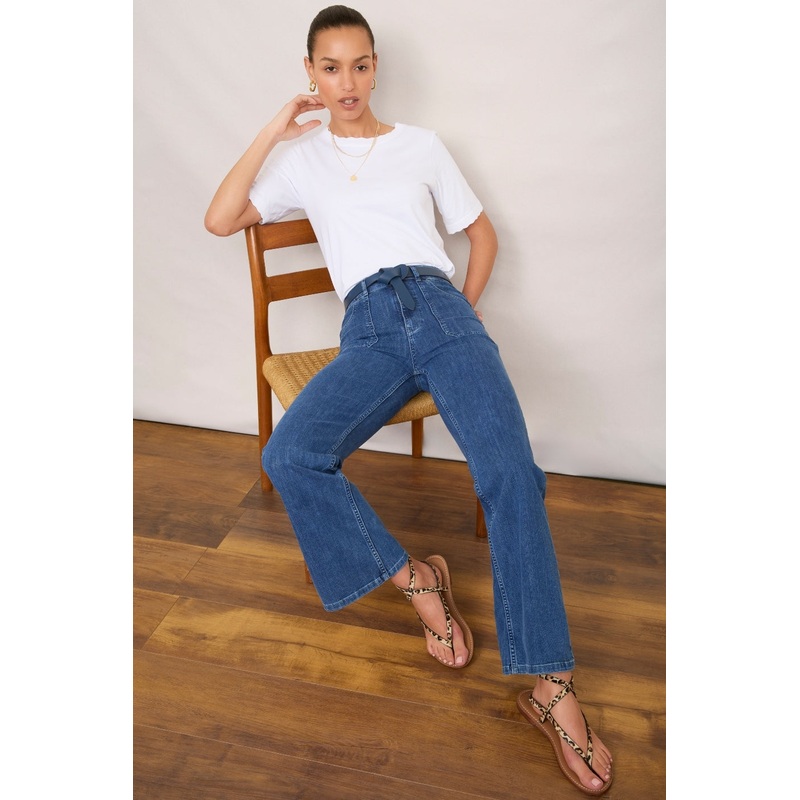 Wrap Leather Belt – Navy