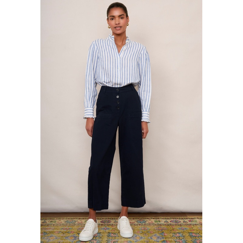 Beau Cropped Trouser – Midnight