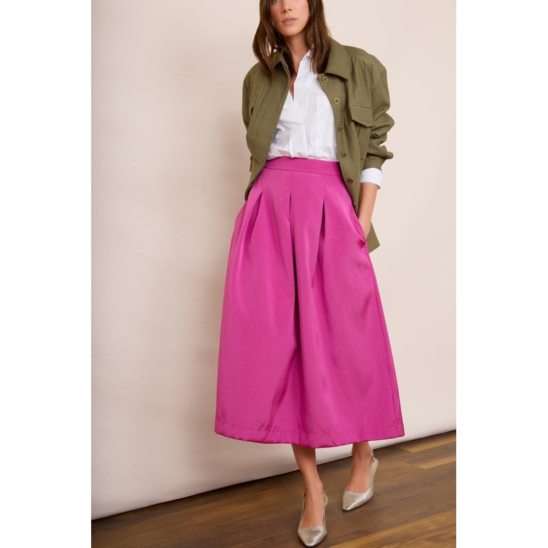 DB X Wyse Taffeta Skirt – Hot Pink