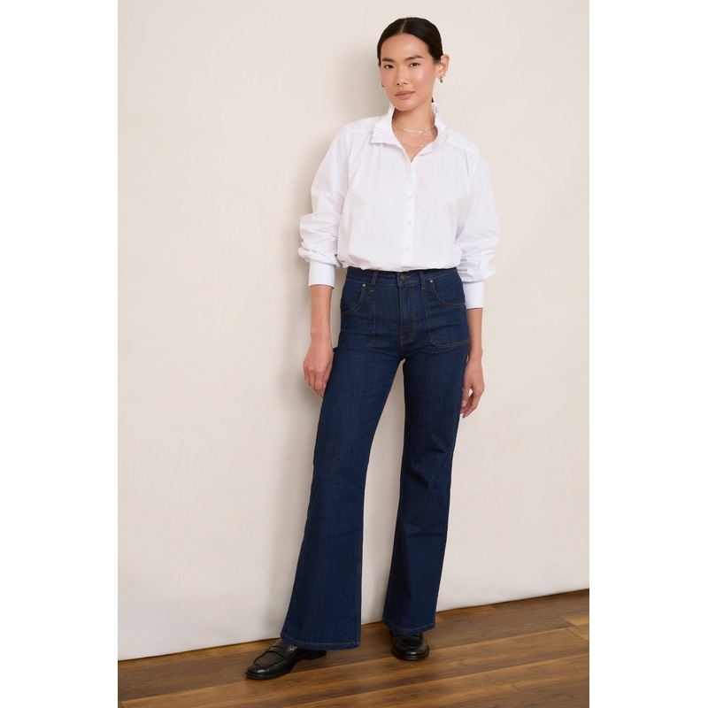 Flossie Carpenter Flare Jean – Rinse Wash