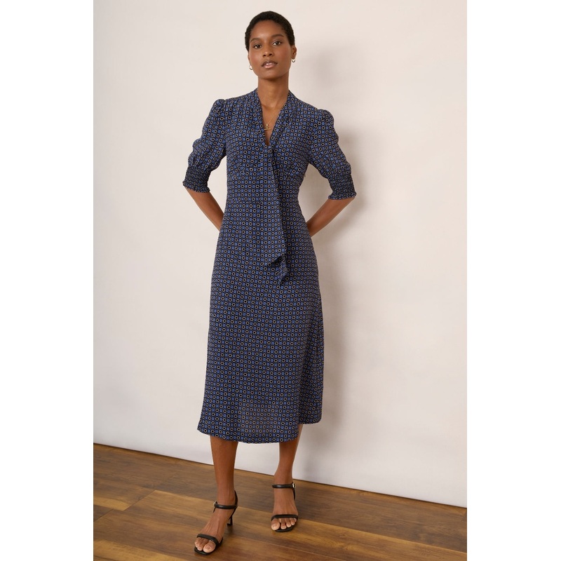 Tabatha Tea Dress – Midnight Geo