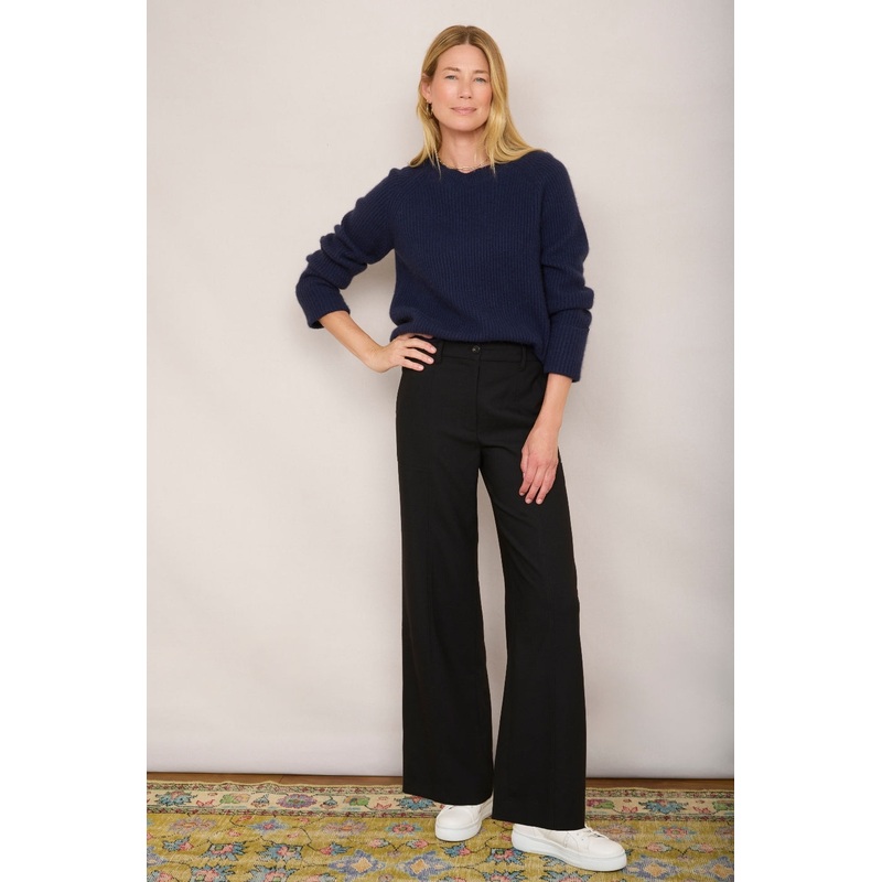 Flori Carpenter Wide Leg Trouser – Black