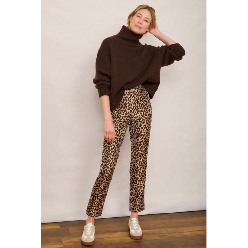Jacinda Jacquard Trouser – Leopard