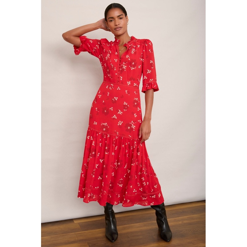 Jodi Dress – Red Floral