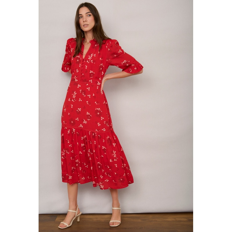 Jodi Dress – Red Floral