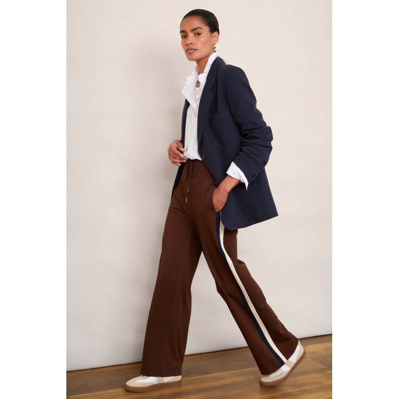 Penny Ponte Wide Leg Trouser – Chocolate