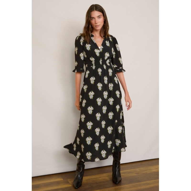 Vivien Dress – Black Floral