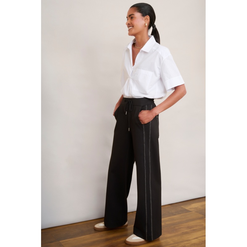 Minnie Ponte Trouser – Black