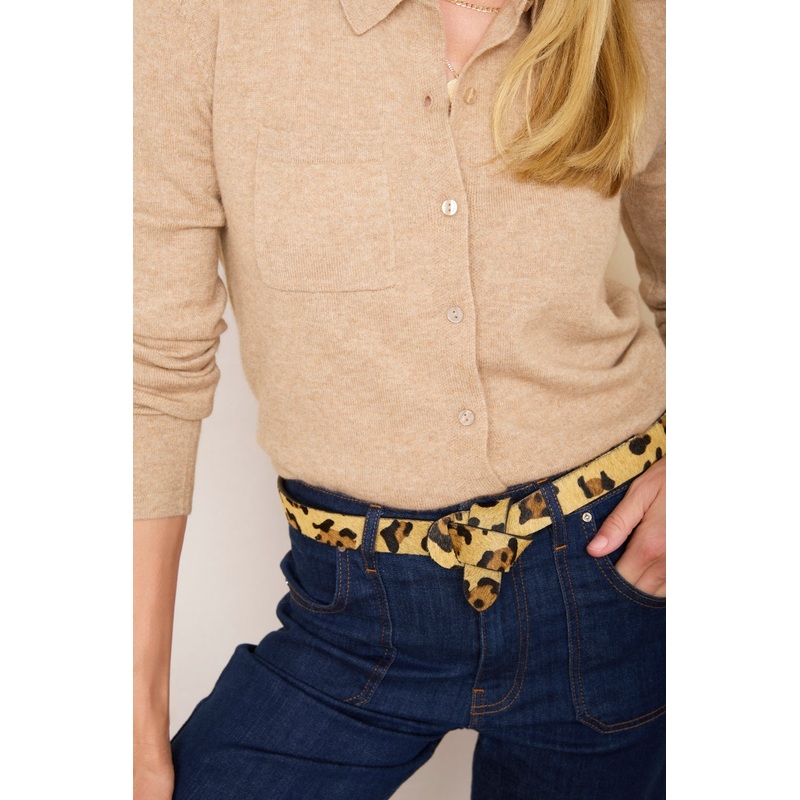 Wrap Leather Belt – Leopard Pony