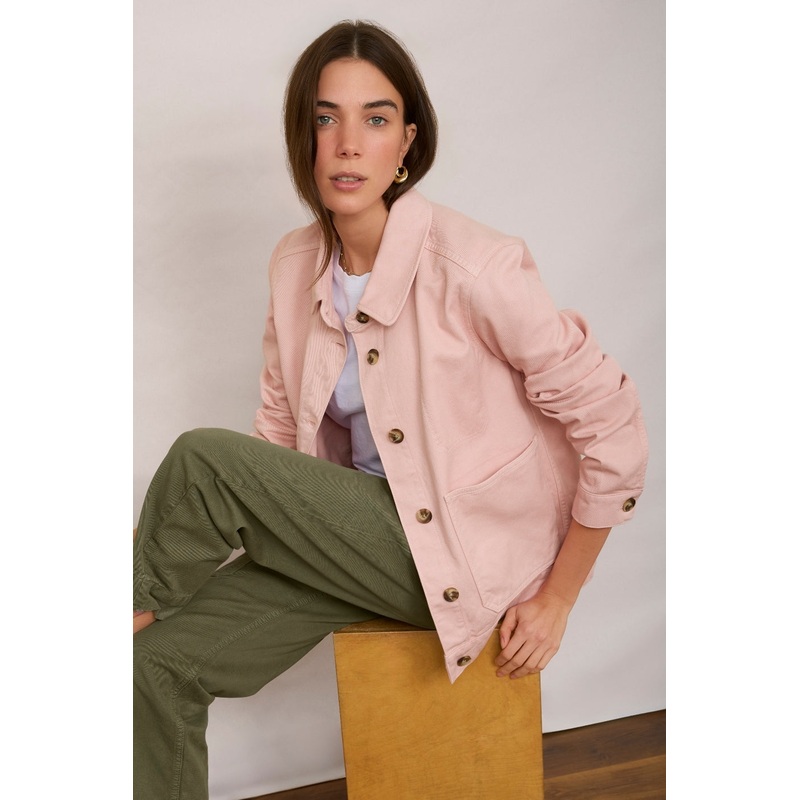 Ada Denim Jacket – Candy Floss Pink