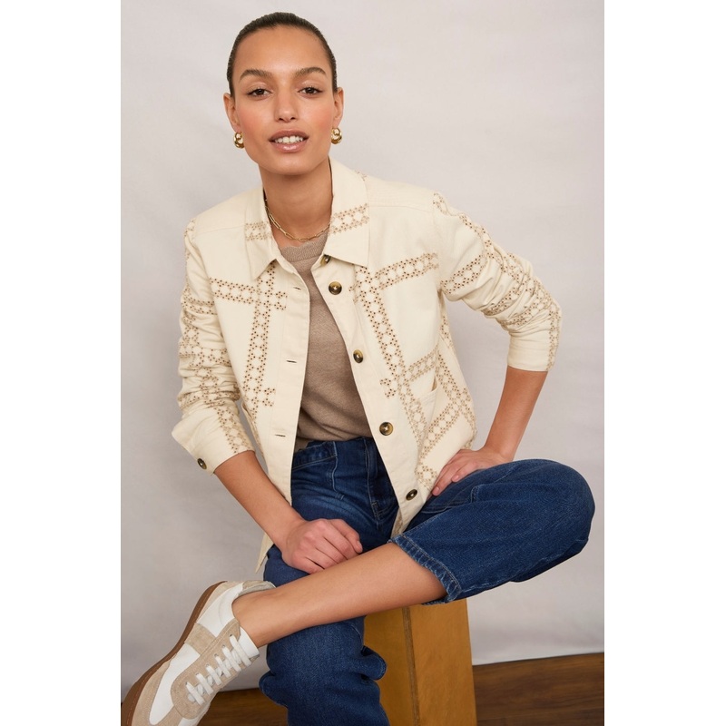 Aveline Jacket – Ecru Embroidery