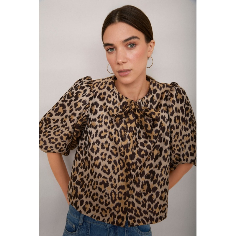 Coral Top – Leopard