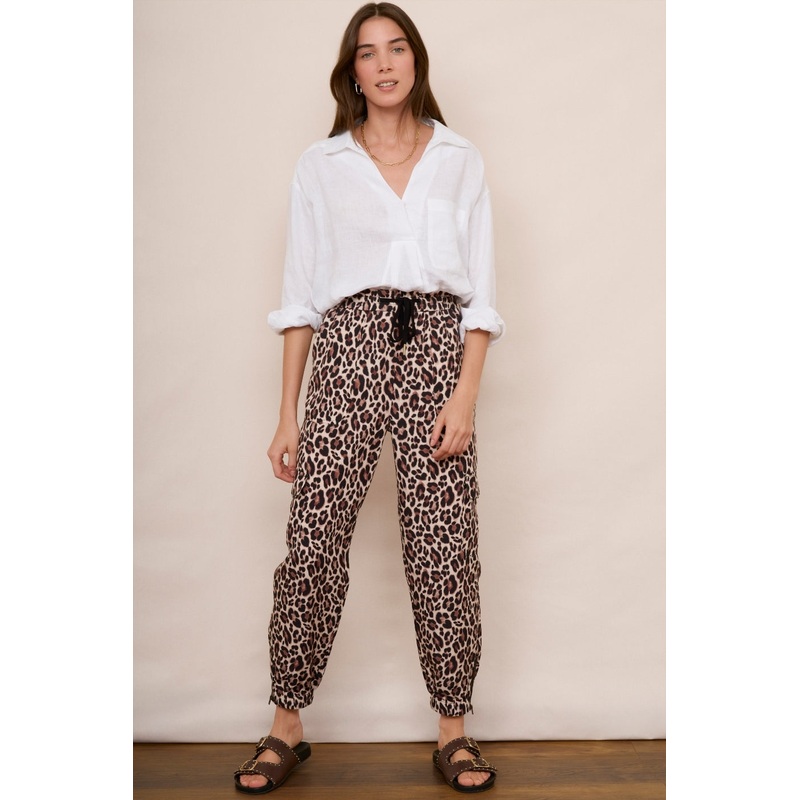 Aniyah Cargo Trouser – Leopard
