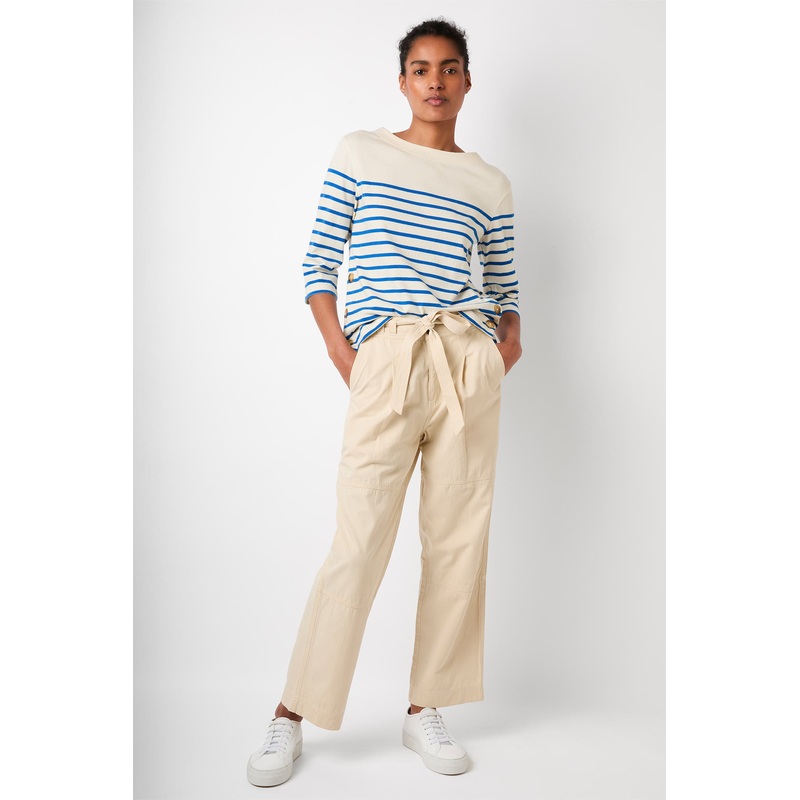 Talia Cotton Cargo Trouser – Ecru