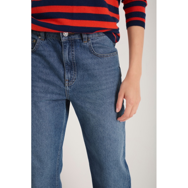 Cath X WYSE Loafer Jean – Mid Wash