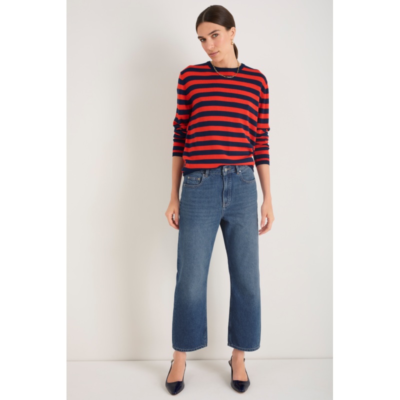 Cath X WYSE Loafer Jean – Mid Wash