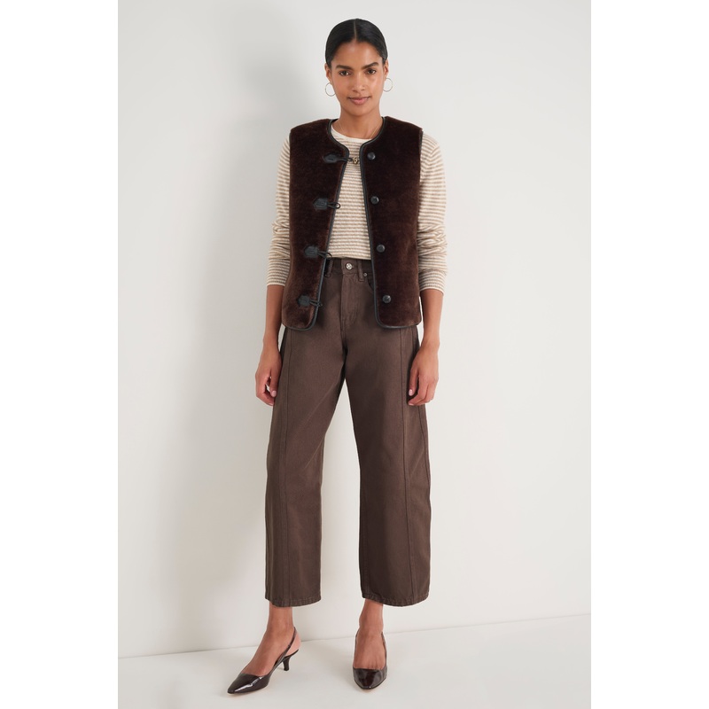 Carina Duffle Gilet – Cocoa