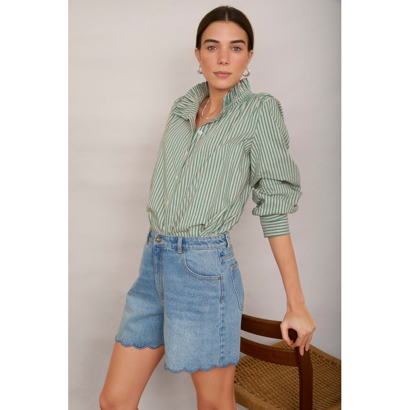 Ruby Scallop Short – Mid Wash