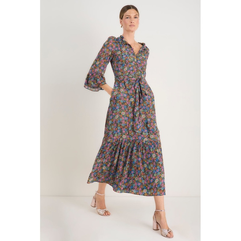 Stevie Dress – Midnight Multi Floral