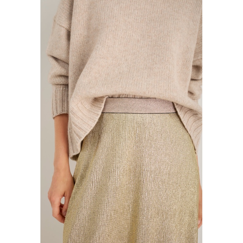 Sathony Metallic Skirt – Gold