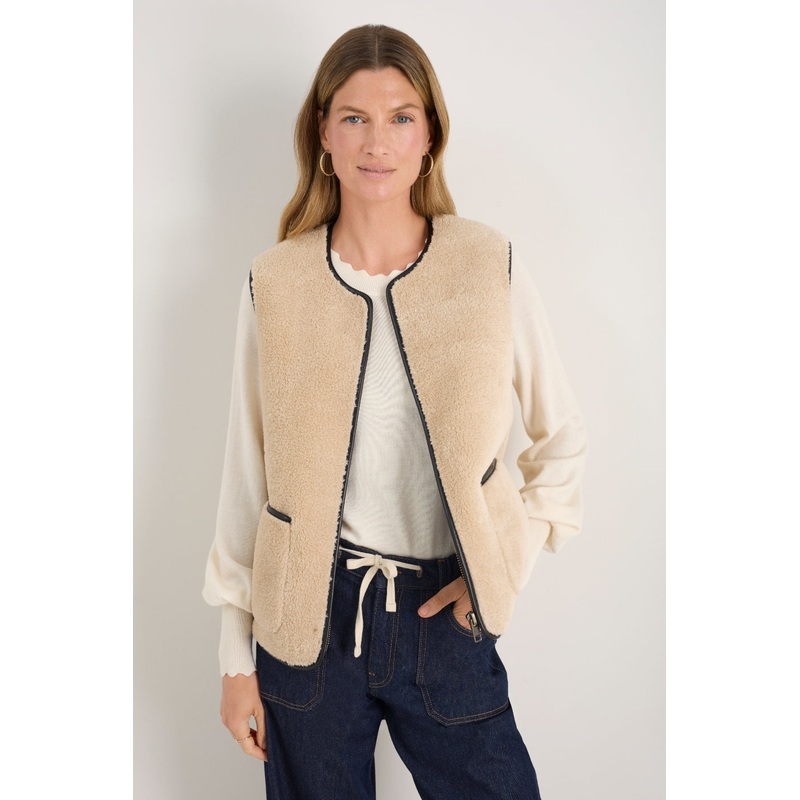 Willow Borg Gilet – Ecru