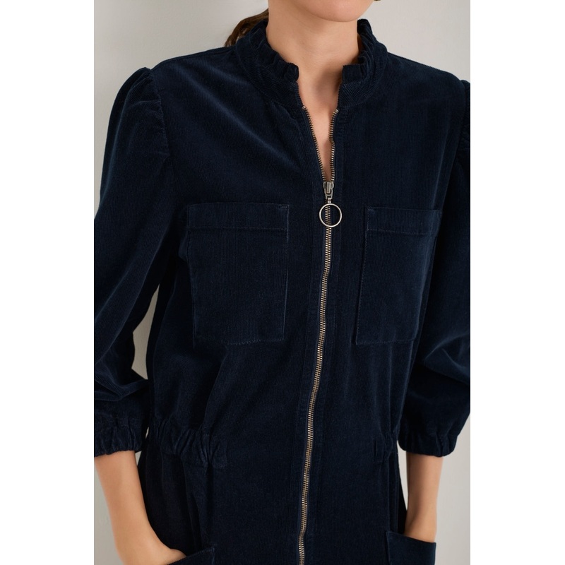 Zoe Pin Cord Jumpsuit – Midnight