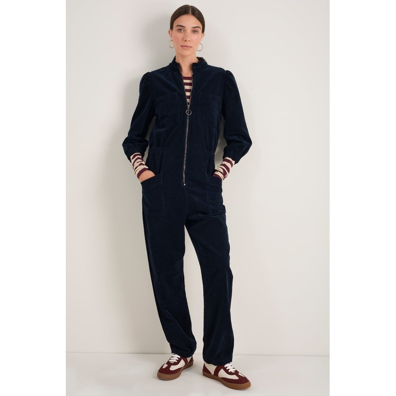 Zoe Pin Cord Jumpsuit – Midnight