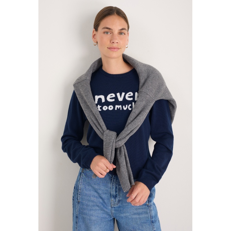 Cath x WYSE Slogan Jumper – Midnight