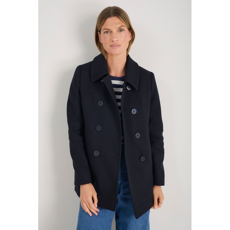 Philippa Pea Coat – Dark Midnight
