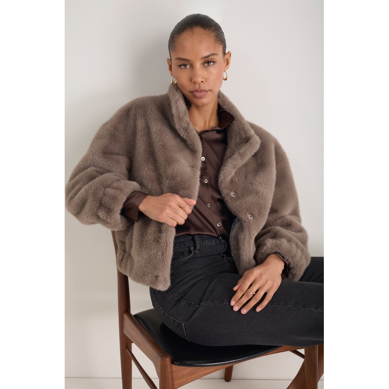 Cath x WYSE Lana Furry Bomber Jacket – Mole