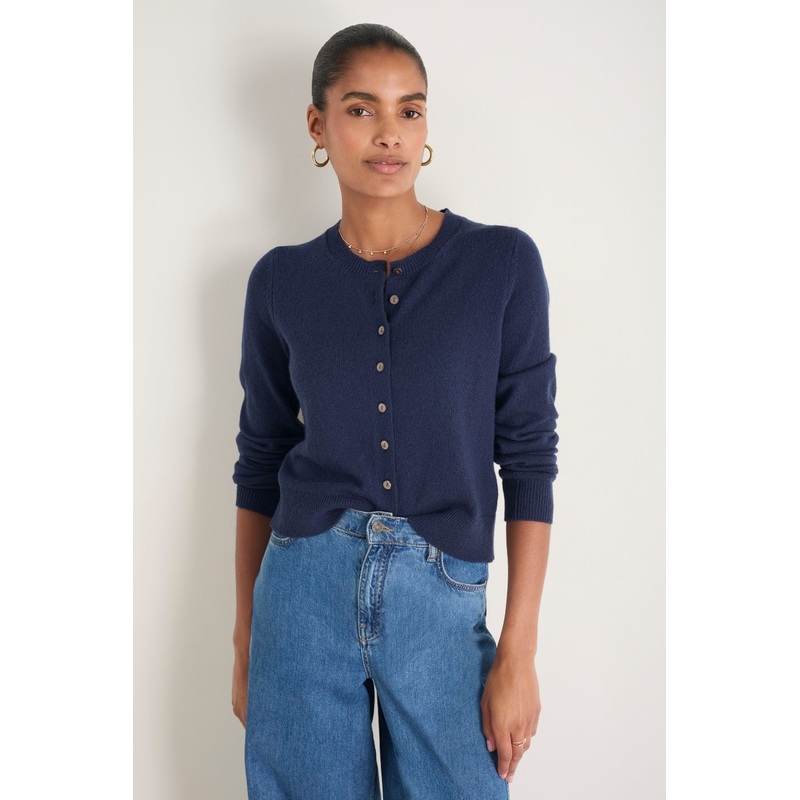 Callie Merino Cardigan – Midnight