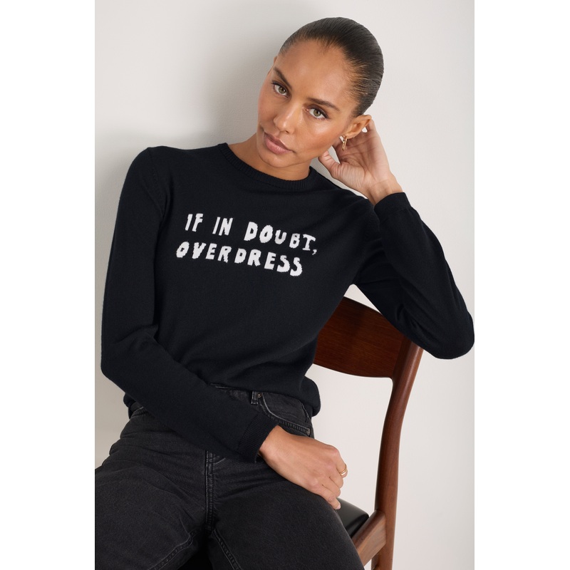 Cath x WYSE Slogan Jumper – Black