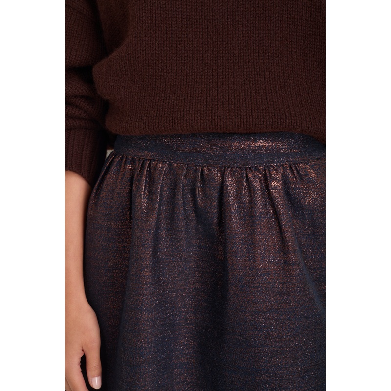 Coral Metallic Skirt – Midnight/Copper