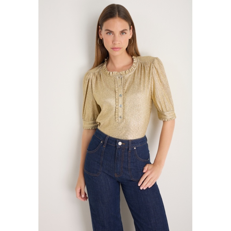 Noah Top – Gold Metallic