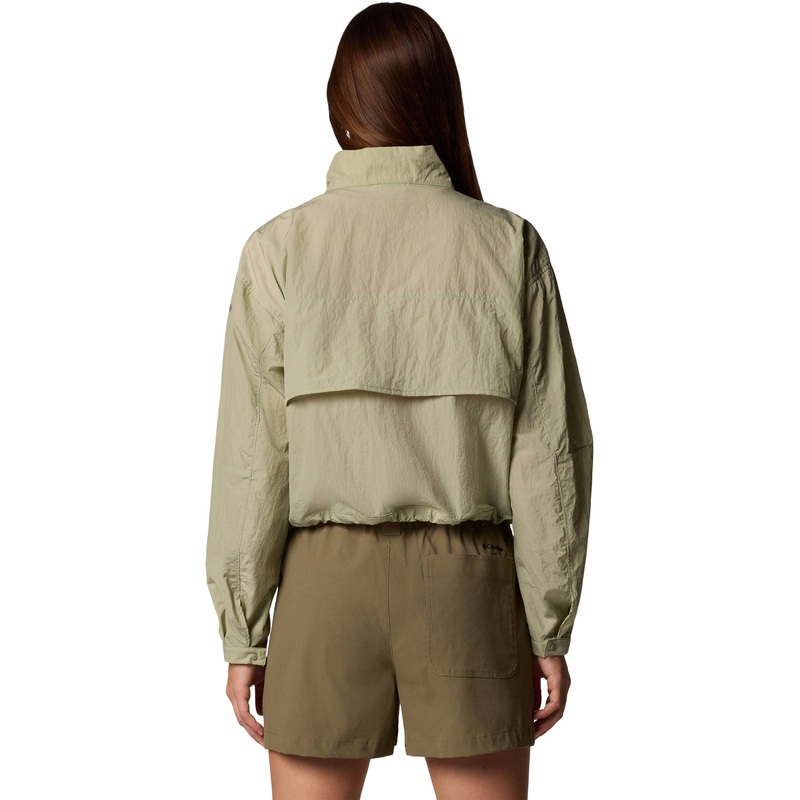 Paracutie Cropped Cargo Windbreaker – Safari