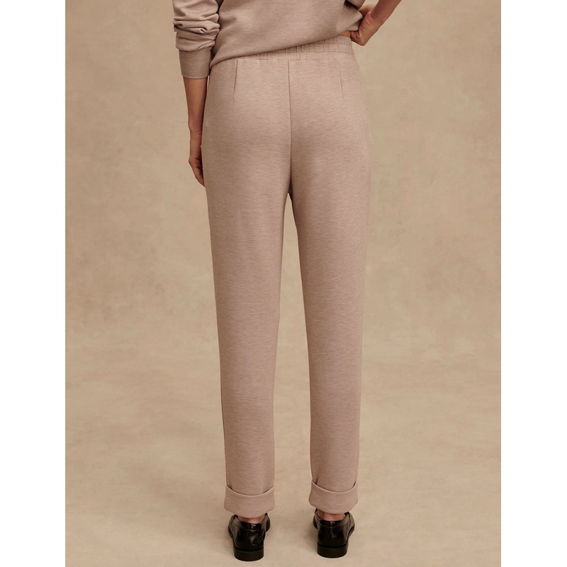 The Rolled Cuff Pant 25″ – Taupe Marl