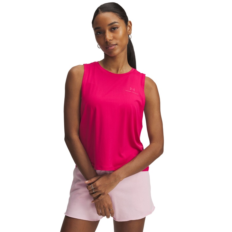 Vanish Energy Crop Tank – Shaded Fuchsia