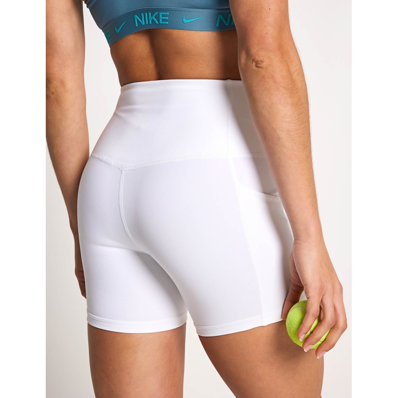 NikeCourt Dri-FIT Tennis Shorts with Pockets – White/Black