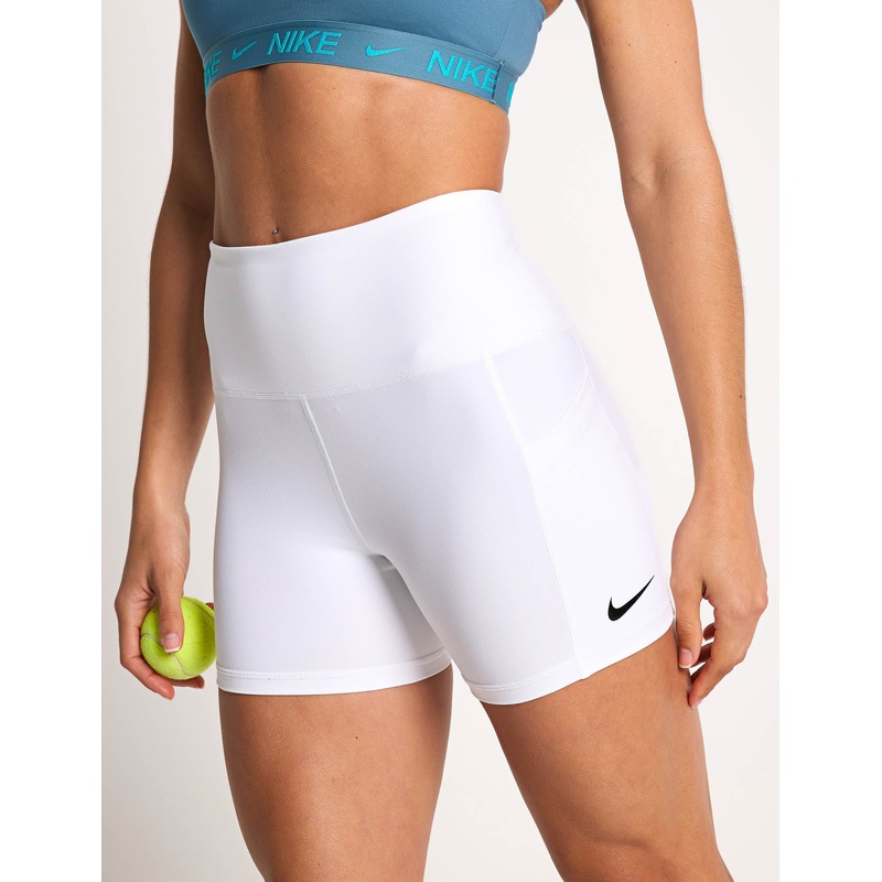 NikeCourt Dri-FIT Tennis Shorts with Pockets – White/Black