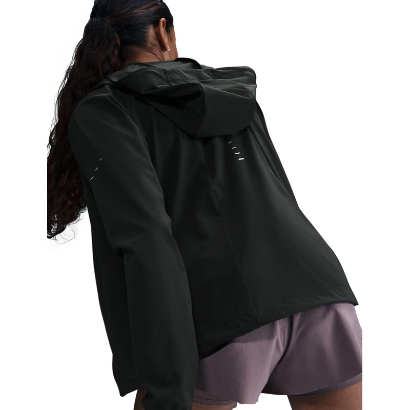 Swift Repel Packable Running Jacket – Black/Reflective Silver