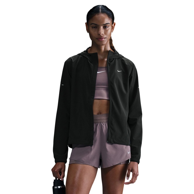 Swift Repel Packable Running Jacket – Black/Reflective Silver